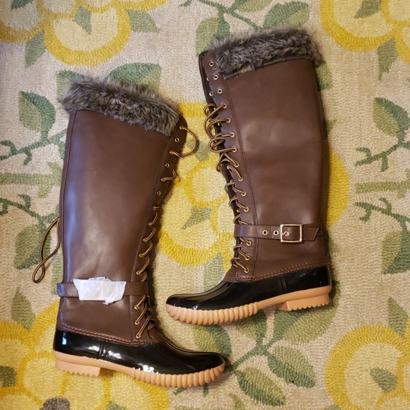 tall winter duck boots